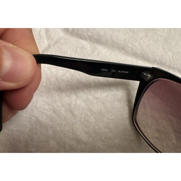 LUXOTTICA SUNGLASSES 1412 UV GARD PEARL BLACK ITALY - FRAMES‎ ONLY - Picture 5 of 13